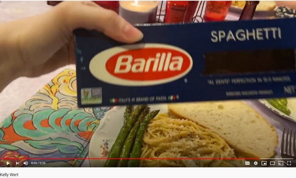 Kelly Wert: Barilla, fatta con amore per tutta la famiglia