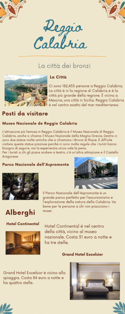 Reggio Calabria: La citta dei bronzi (text in Italian)