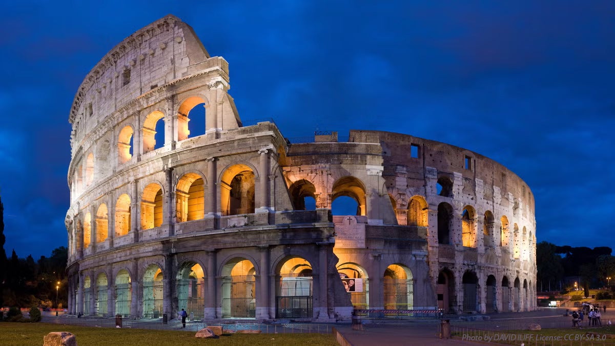 Colosseum in Rome, Italy

Photo by DAVID ILIFF. License: CC BY-SA 3.0